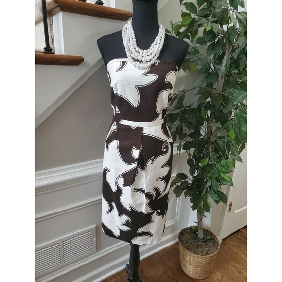 Merona Women's Brown/White Dress Size16 - Picture 12 of 12